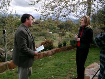 February 23rd 2005 Reporter Lauren Reynolds Channel 10 News interviewing spokesman Dennis Grimes on neighborhood opposition to TIF and proposed Bypass Opposition